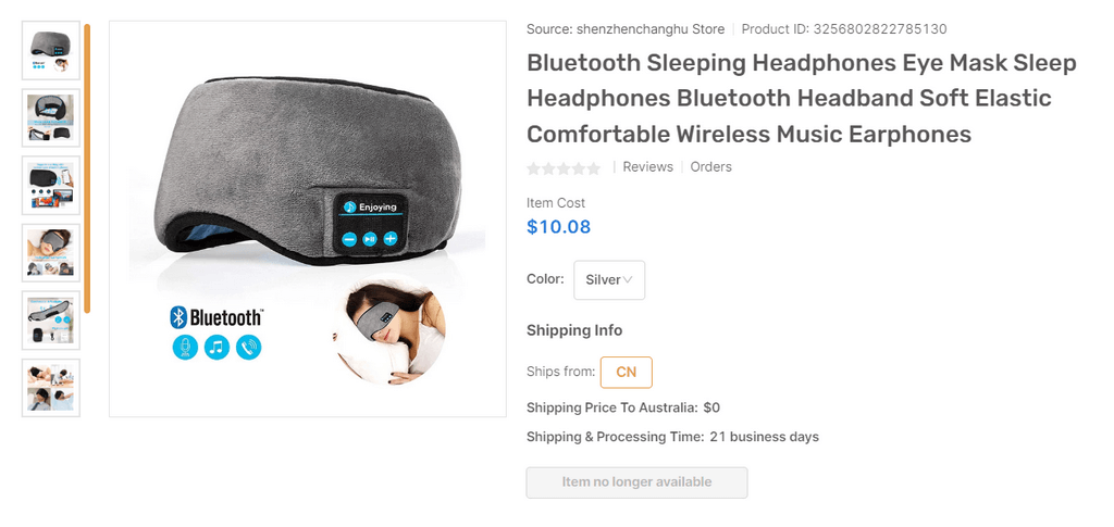 Bluetooth Sleeping Headphones eBay dropshipping products