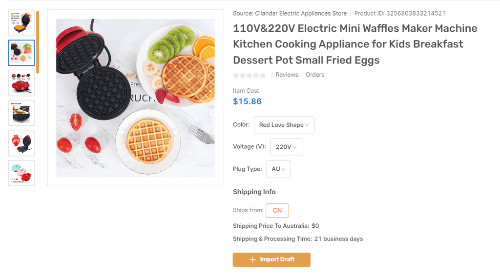 Mini Waffle Maker Machine eBay dropshipping products