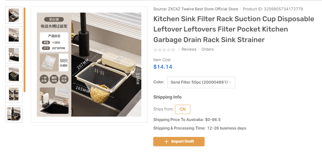Sink Filter Rack eBay dropshipping products