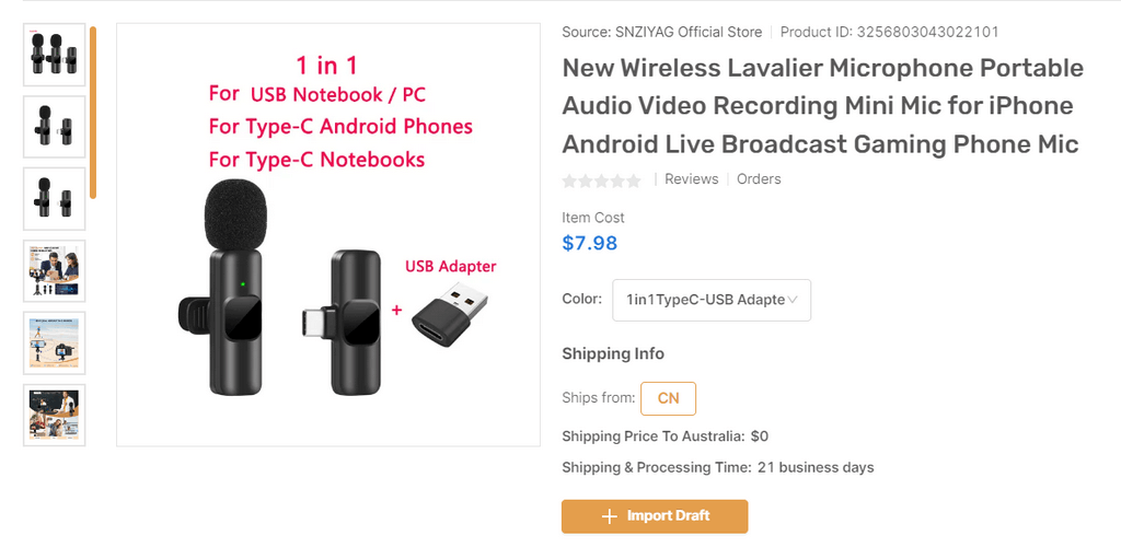 Wireless Microphone eBay dropshipping products