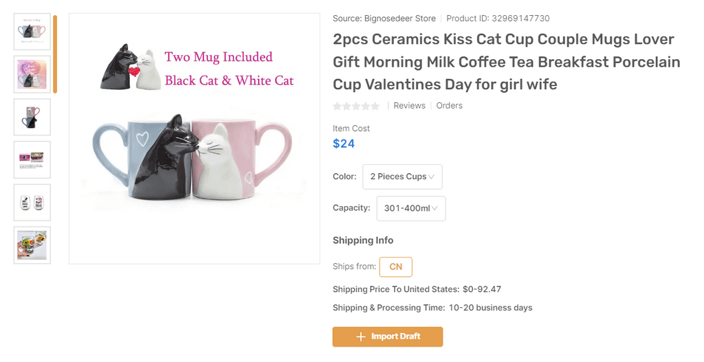 mugs for valentine’s day dropshipping