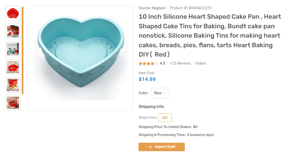 cake pans for valentine’s day dropshipping