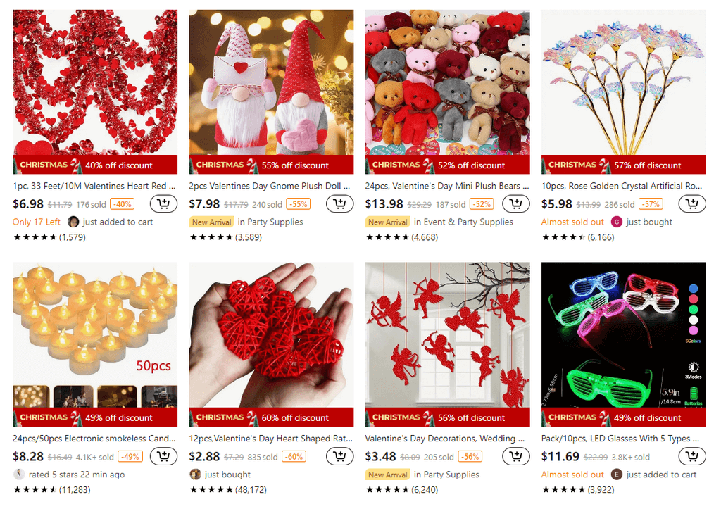 decorations for valentine’s day dropshipping