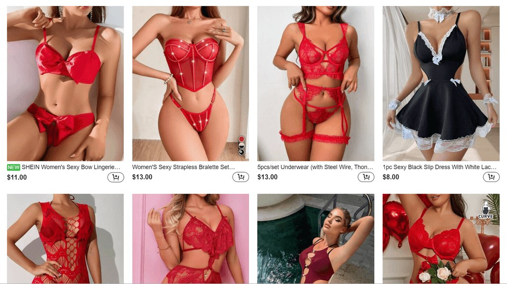 lingerie for valentine’s day dropshipping