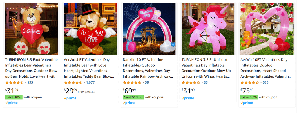 inflatables for valentine’s day dropshipping