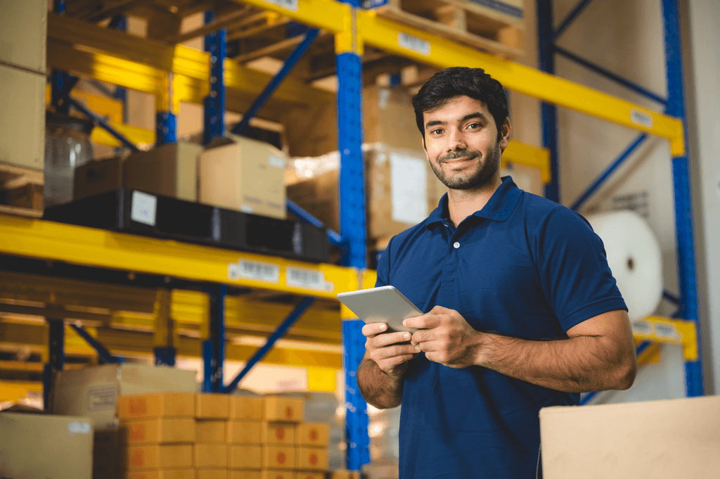 third-party logistics warehouse worker