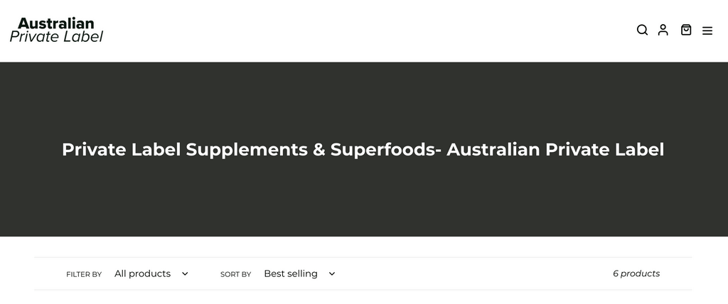 Australian private label dropshipping supplements