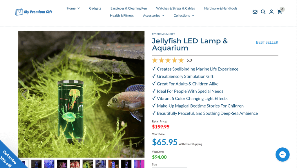 Seller website jellyfish LED lamp