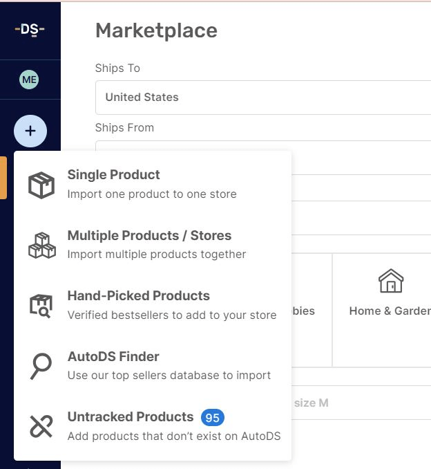 AutoDS add product