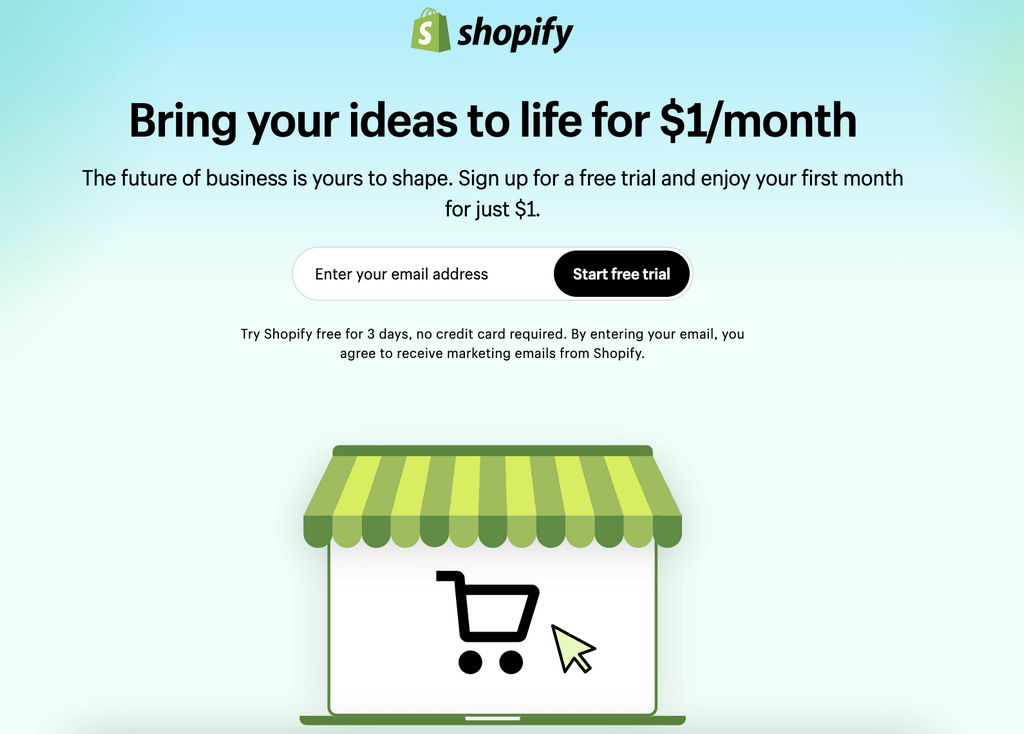 Shopify Sign Up