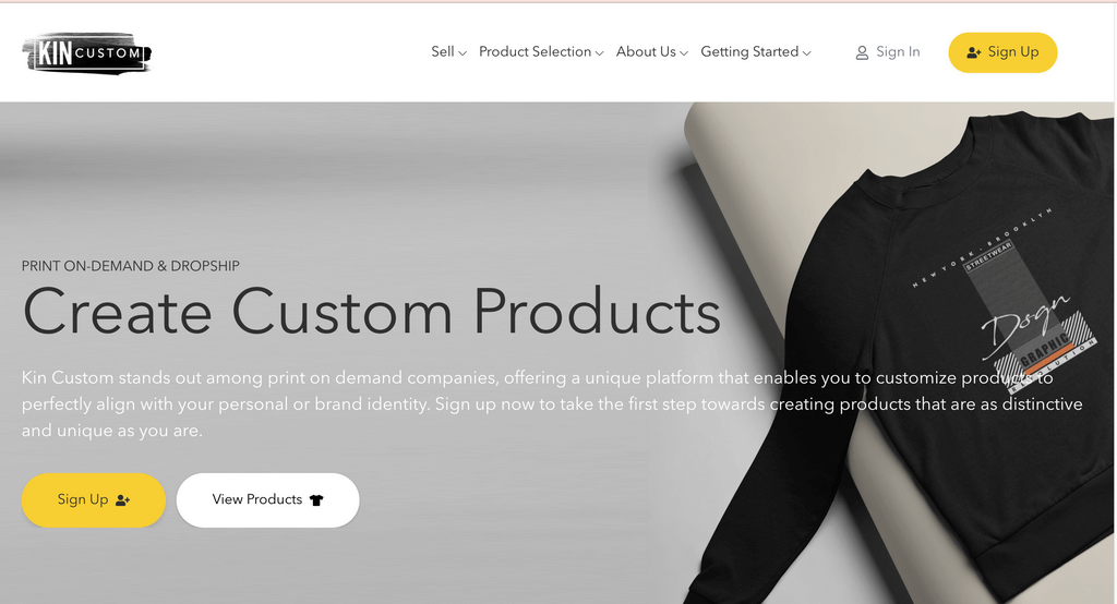 Kin Custom Main Page