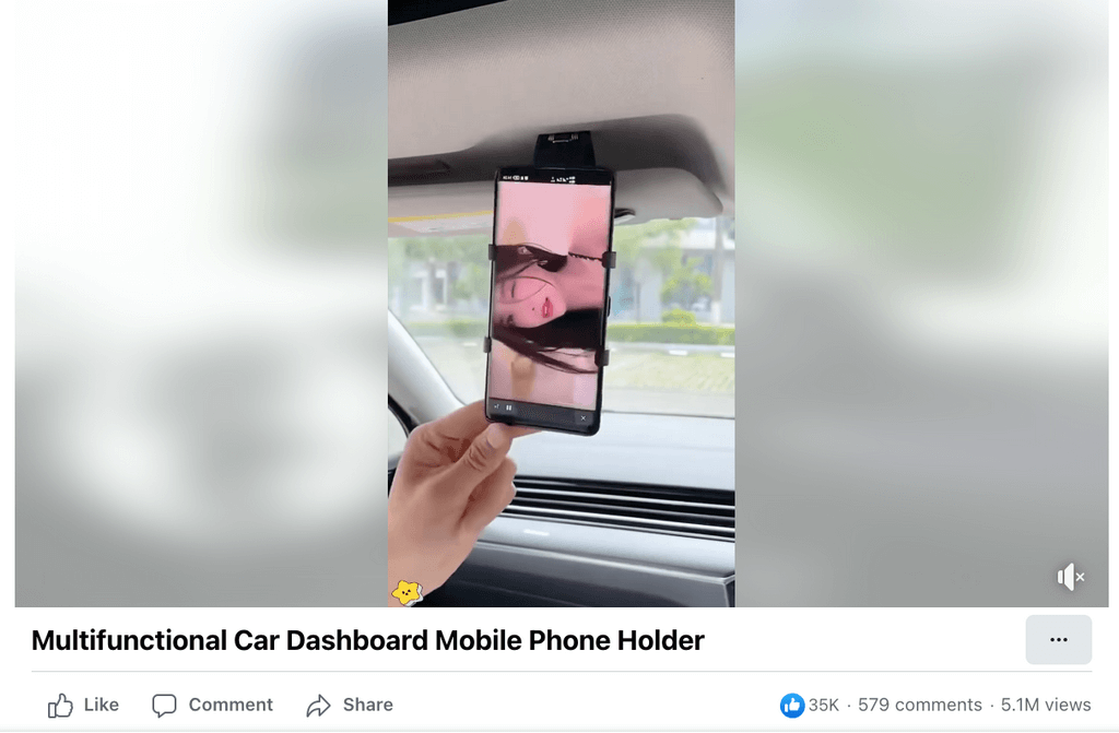 Universal Car Phone Holder Facebook Ad