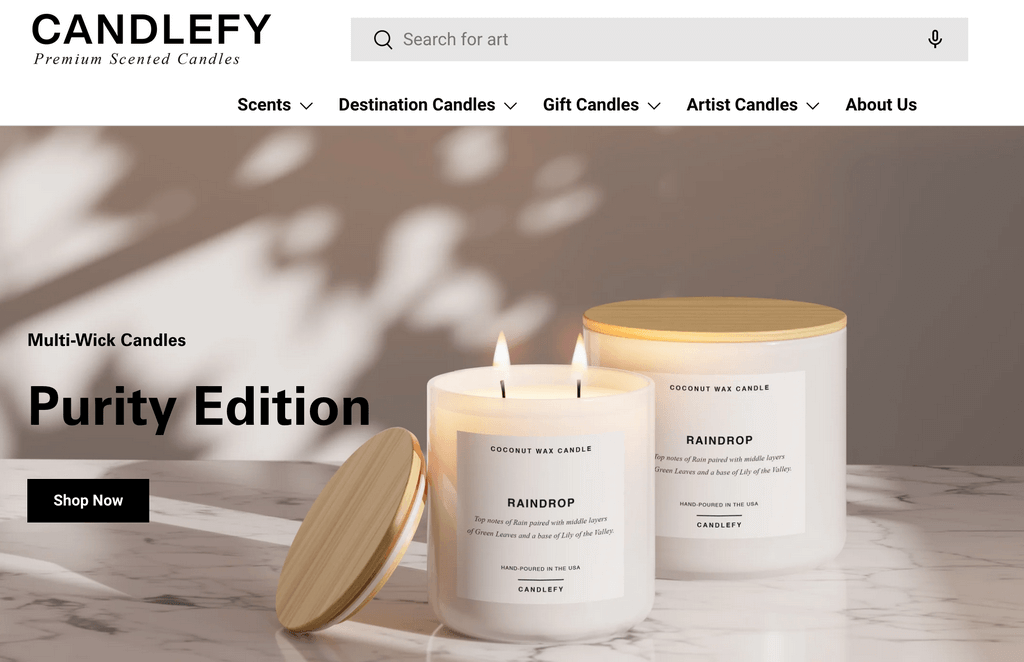 CandleFly print on demand candles supplier