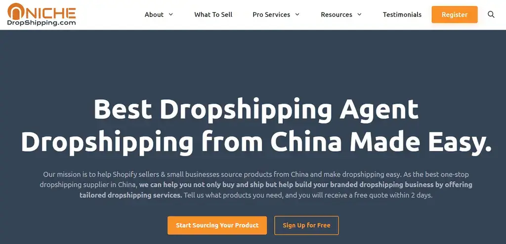Nichedropshipping chinese suppliers