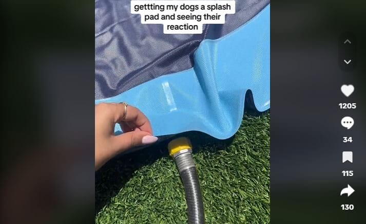 Inflatable Water Spray PAd Mat TikTok Add